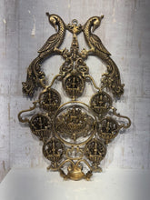 Grand Brass Ashta Lakshmi Wall Hanging with Peacocks - Divine Prosperity Decor